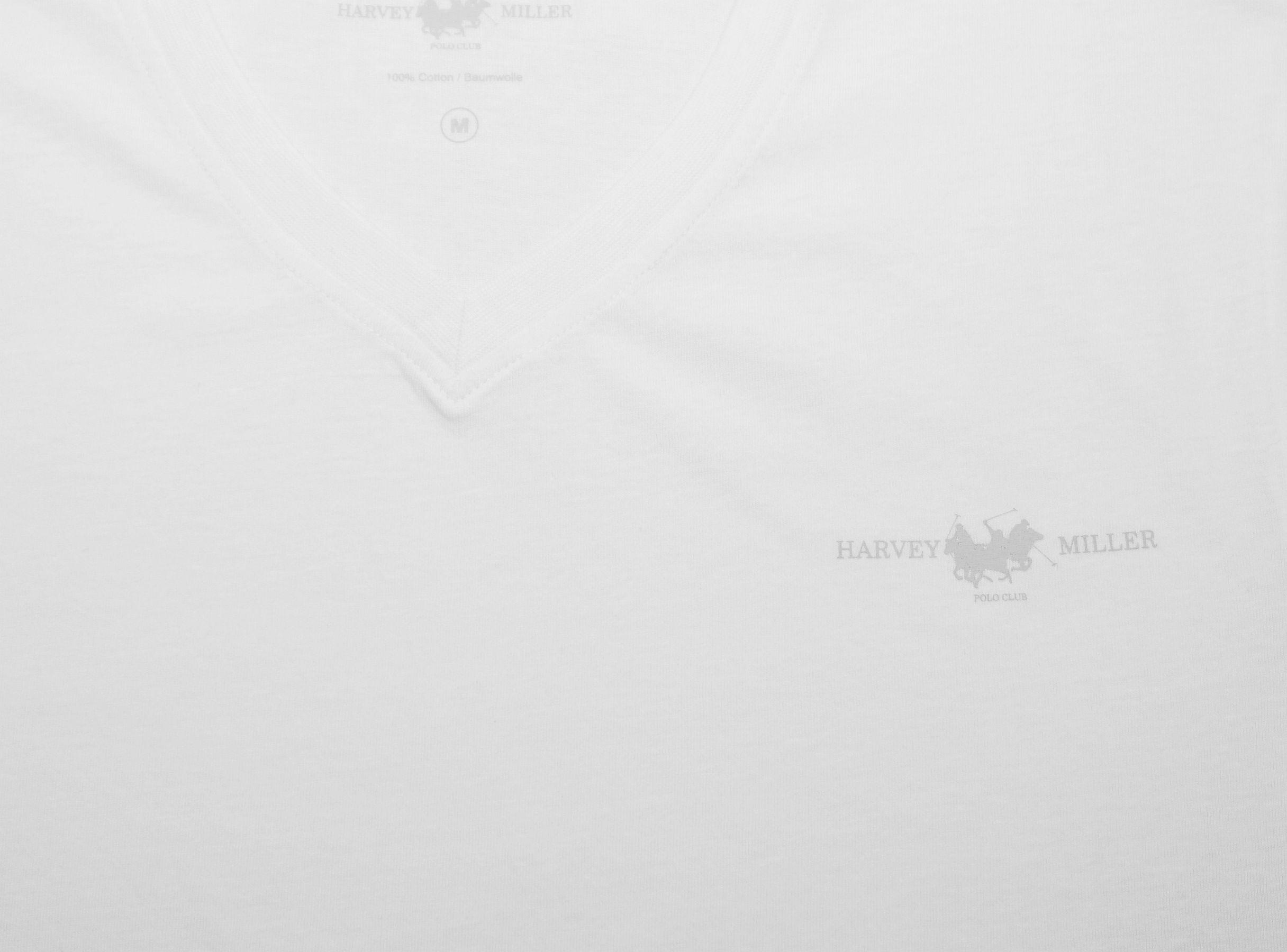 Harvey Miller 2 Pack Basic T-Shirt V-Ausschnitt