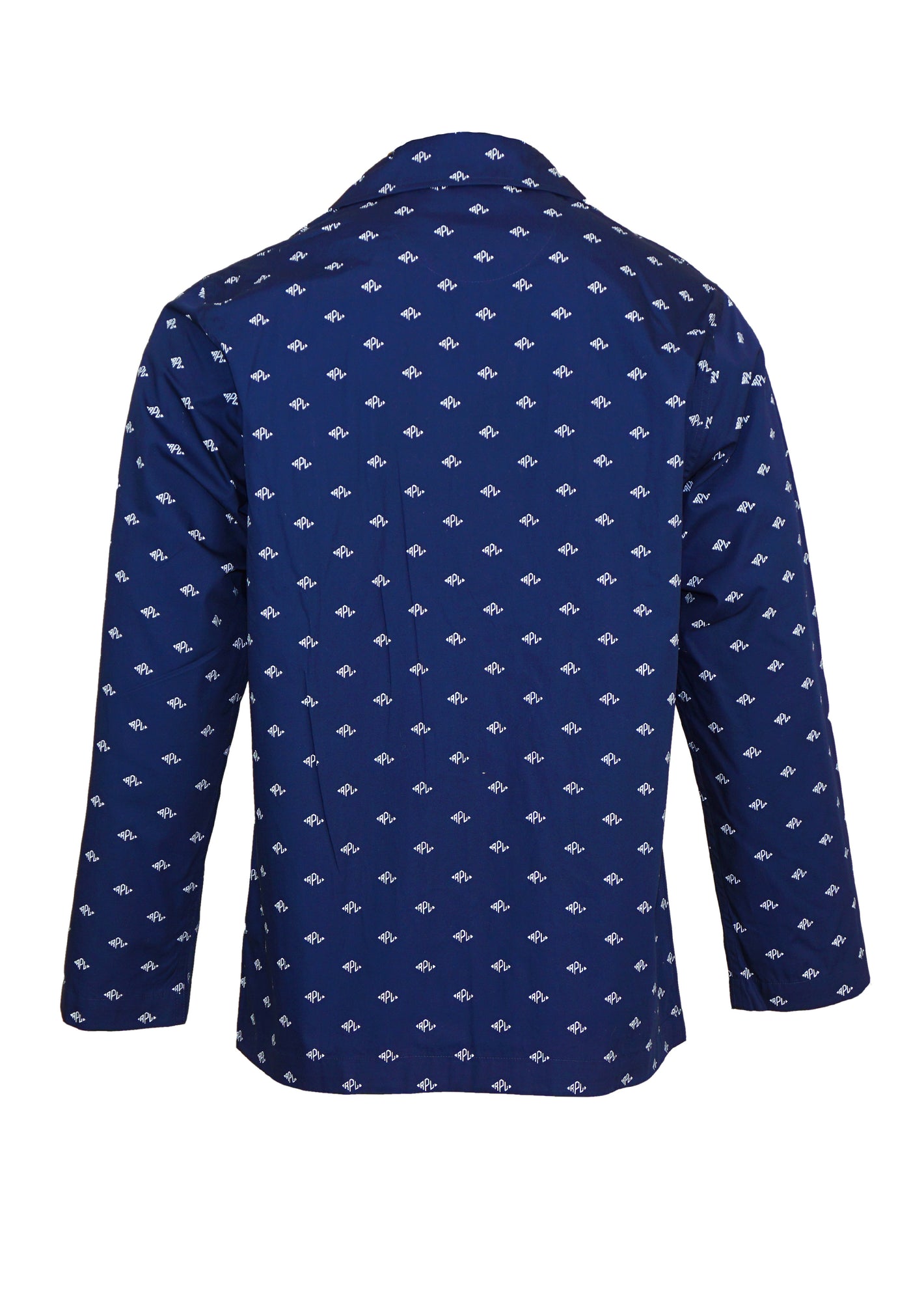 Ralph Lauren Pyjama mit langer Hose und Langarmhemd mit Kragen, Knopfleiste und Brusttasche