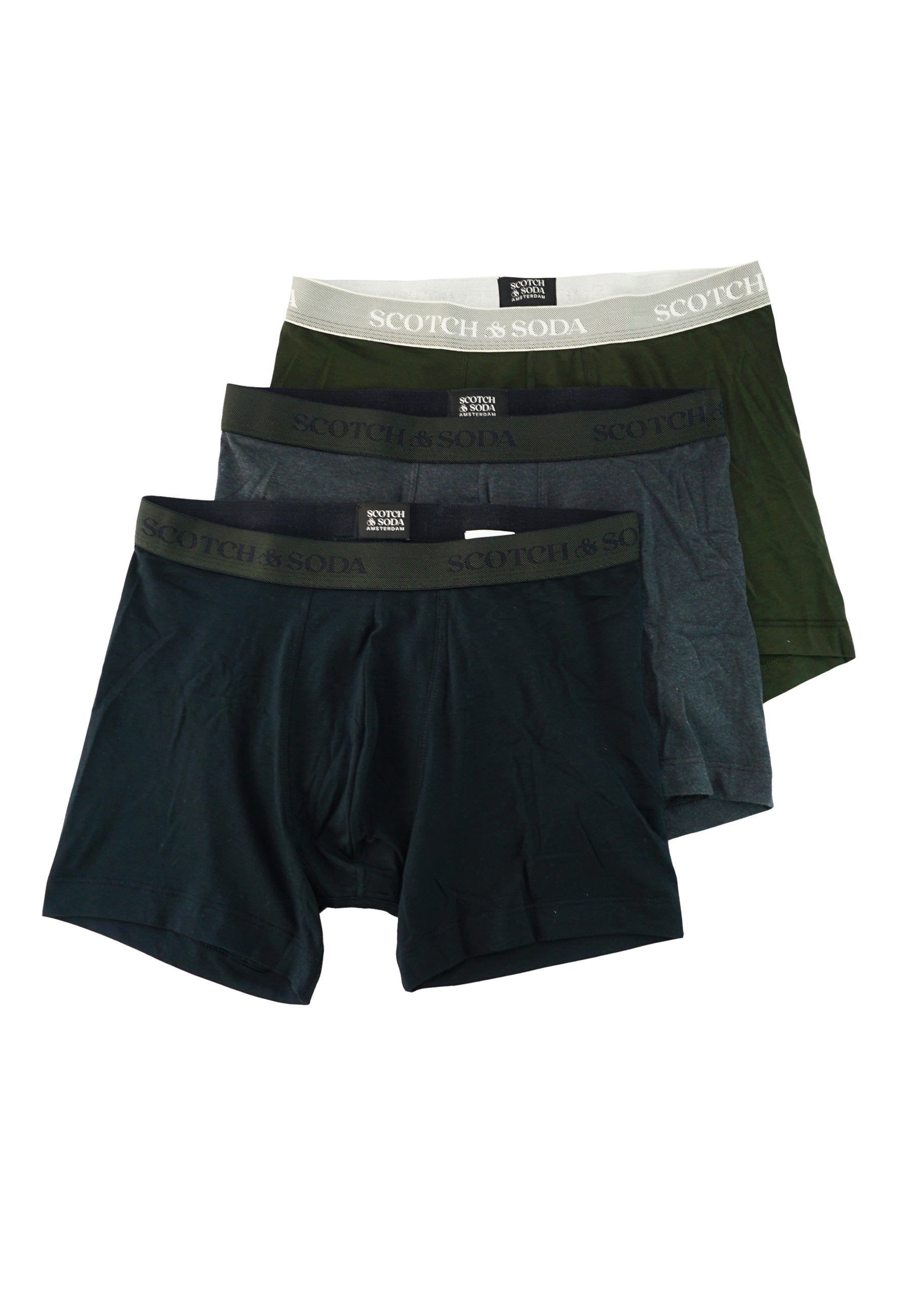 Scotch & Soda Base Herringbone Unterhosen Dreierpack