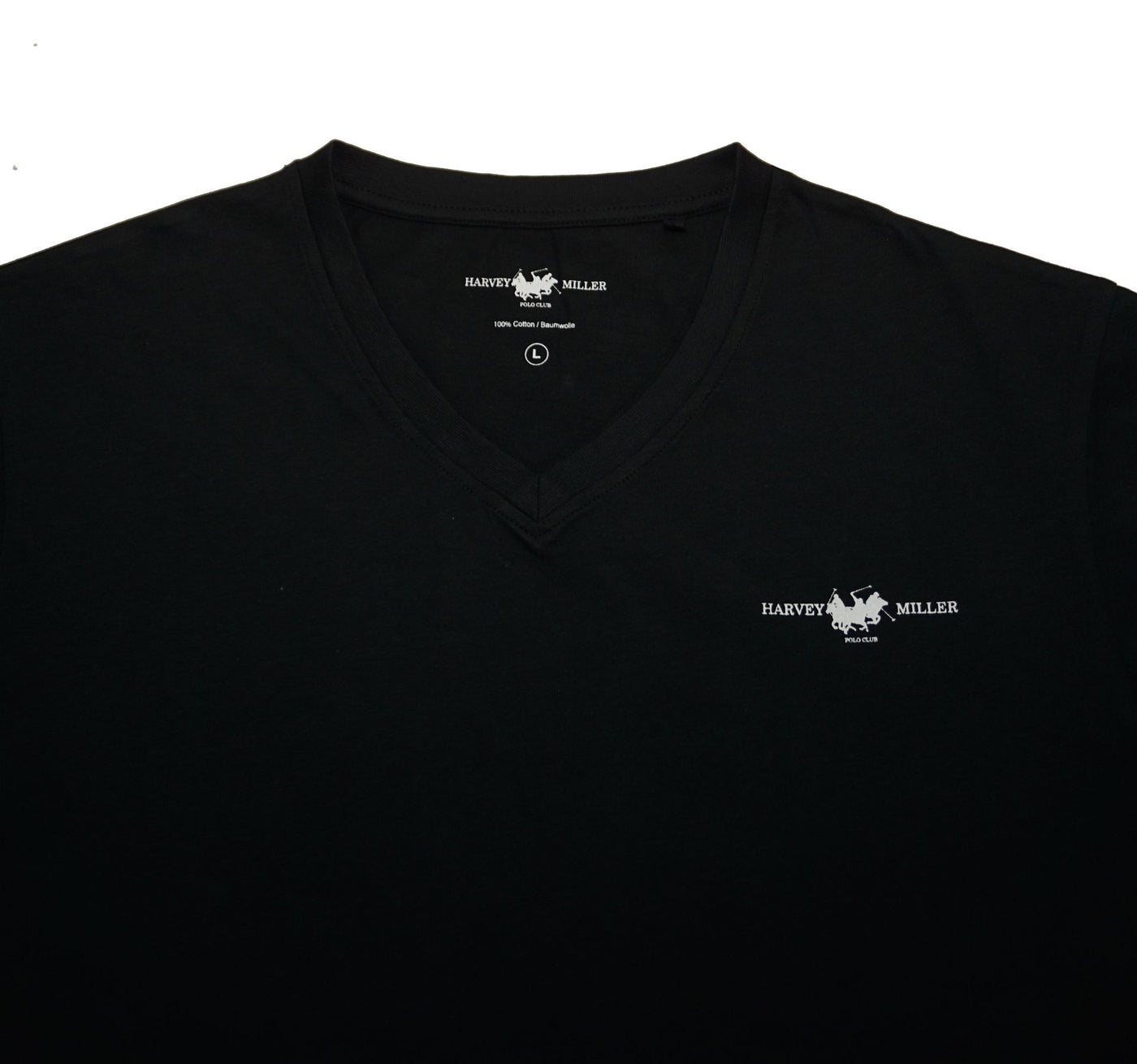 Harvey Miller 2 Pack Basic T-Shirt V-Ausschnitt