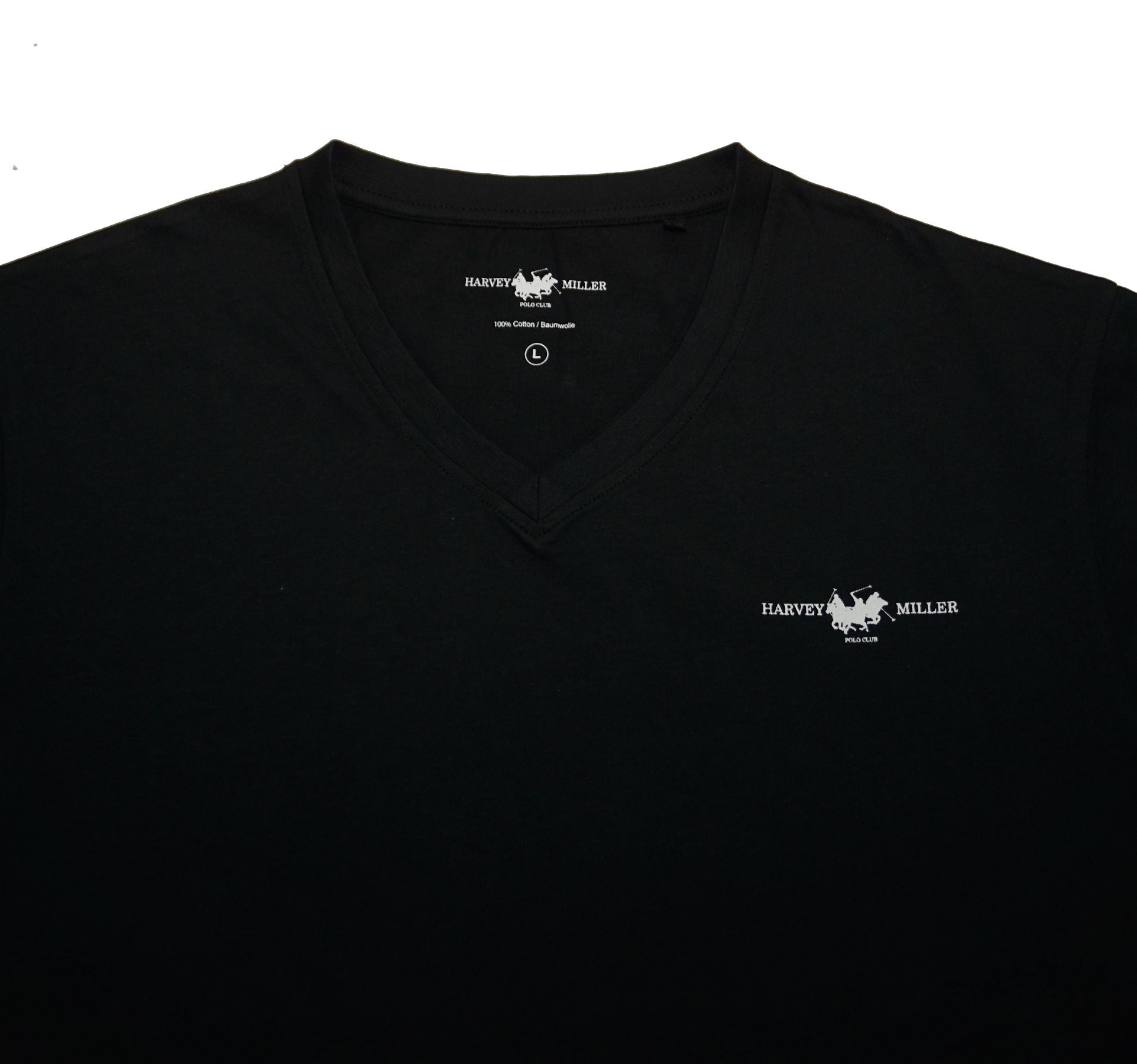 Harvey Miller 2 Pack Basic T-Shirt V-Ausschnitt