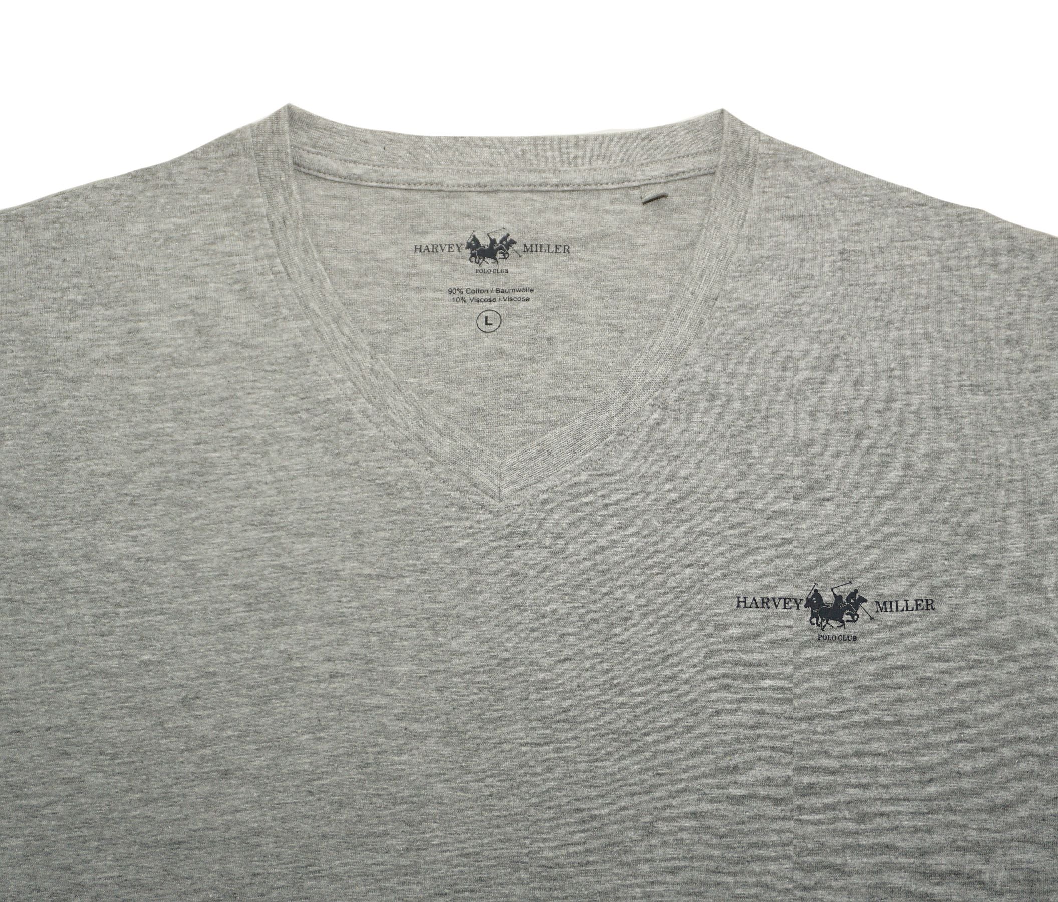 Harvey Miller 2 Pack Basic T-Shirt V-Ausschnitt