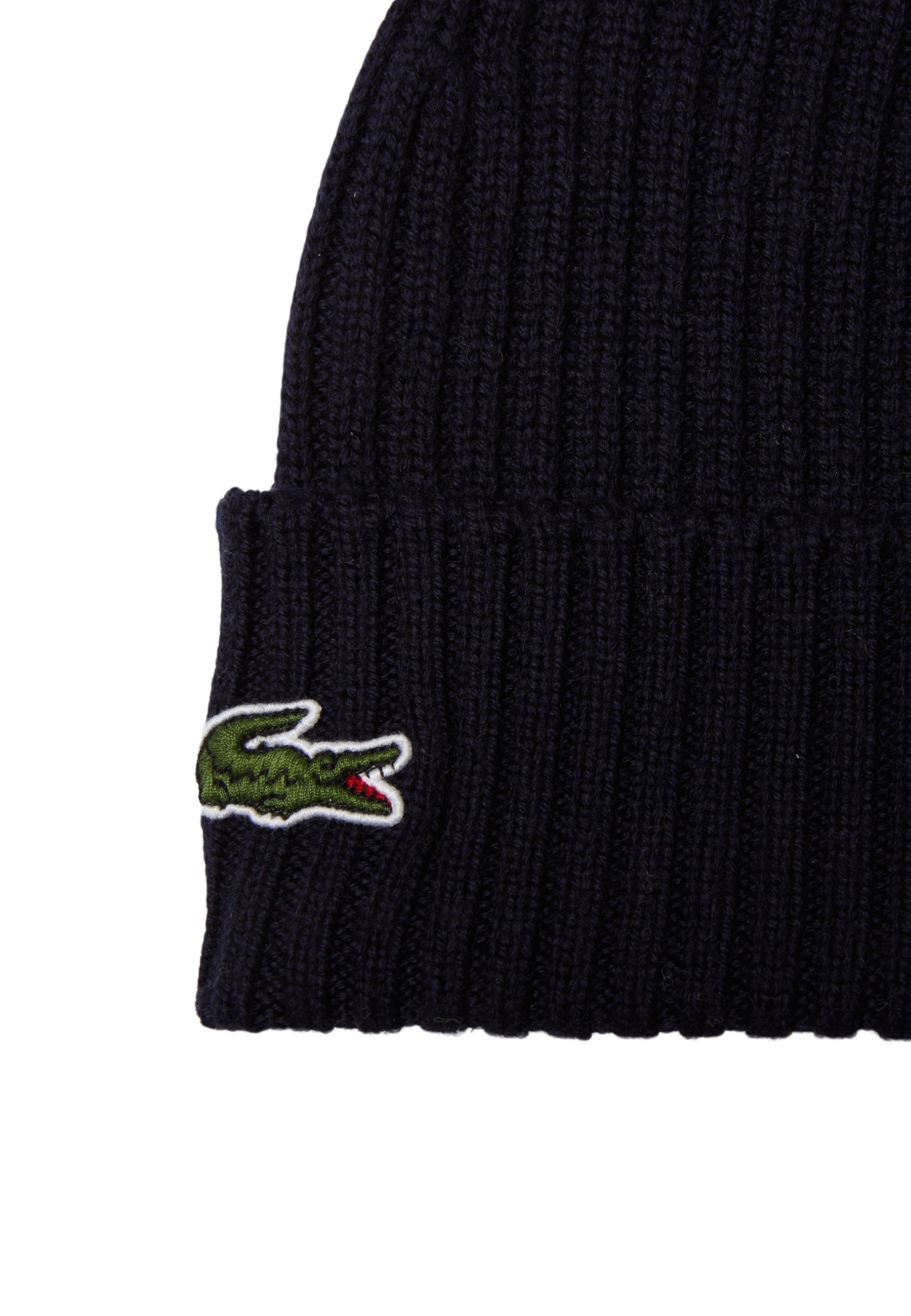 Lacoste Unisex Strick-Beanie mit gestickten Logo