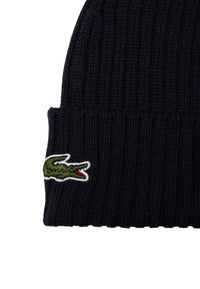 Lacoste Unisex Strick-Beanie mit gestickten Logo