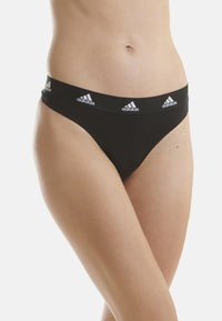 Adidas Damen-Tangas mit Logo-Bund 3er Pack
