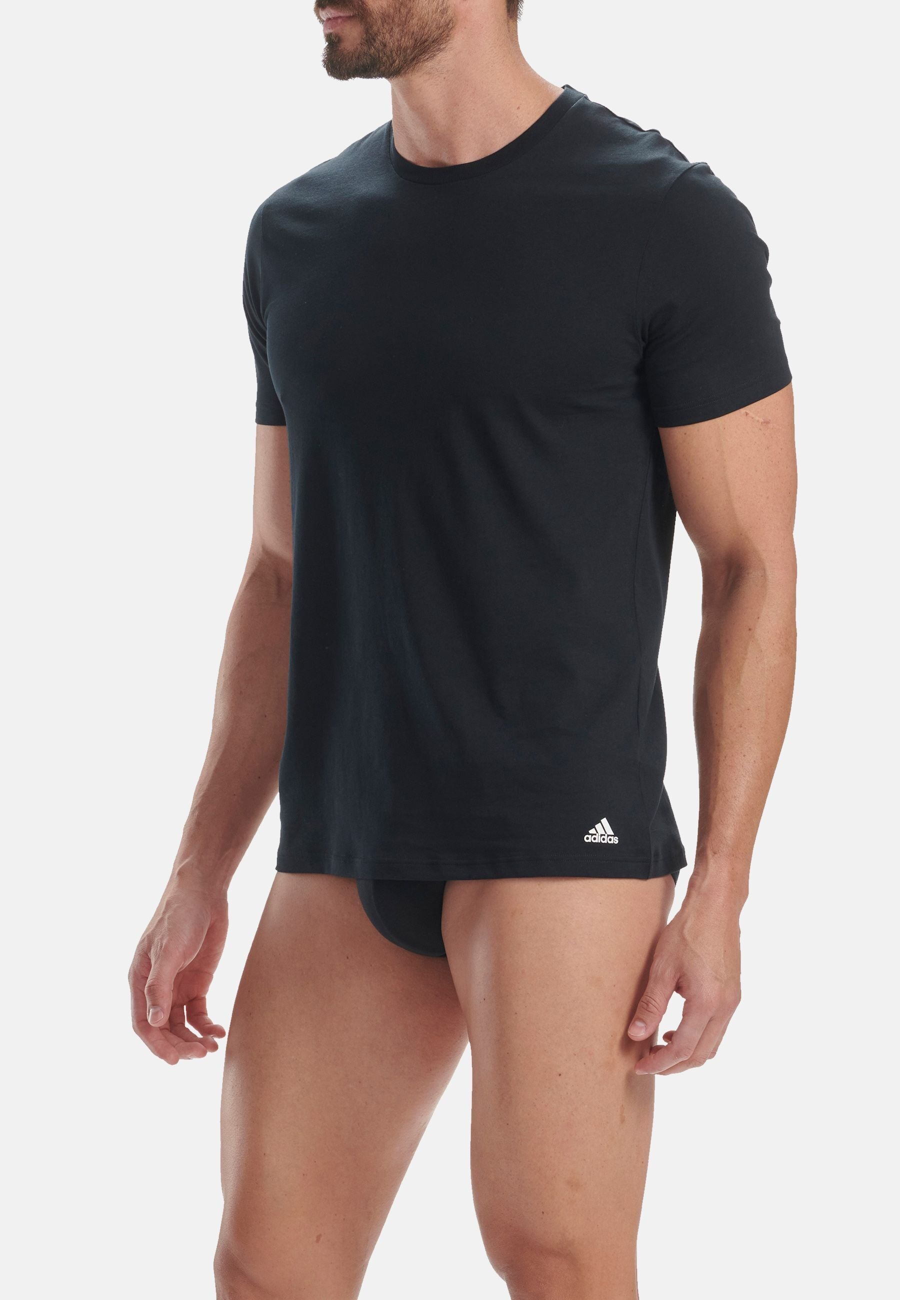 Adidas Kurzarmshirt mit Rundhalsausschnitt 2er Pack