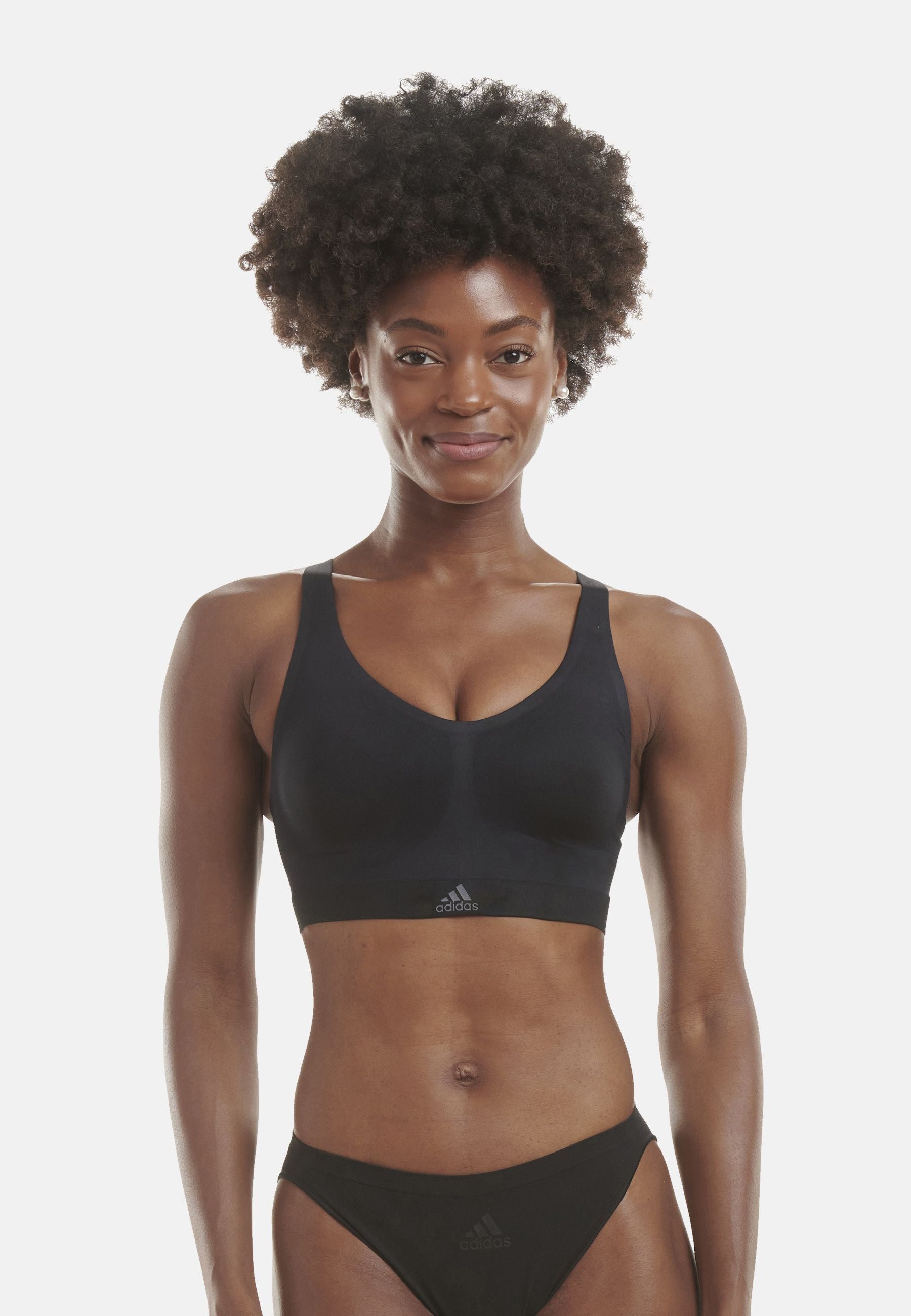 Adidas NAKED 2PLY BRA Damen-Bustier mit herausnehmbaren Pads