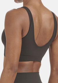 Adidas Damenbustier mit herausnehmbaren Pads und Label-Print