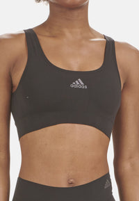 Adidas Damenbustier mit herausnehmbaren Pads und Label-Print
