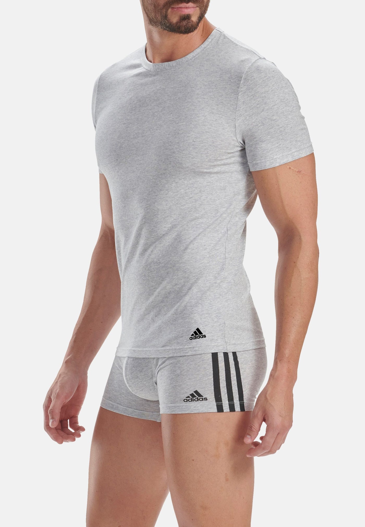 Adidas Kurzarmshirt mit Rundhalsausschnitt 2er Pack