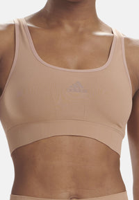 Adidas Damenbustier mit herausnehmbaren Pads und Label-Print