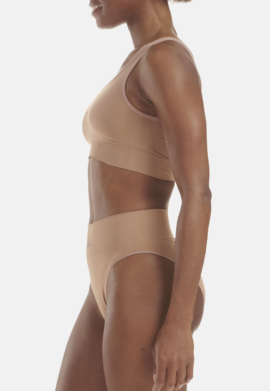 Adidas Damenbustier mit herausnehmbaren Pads und Label-Print