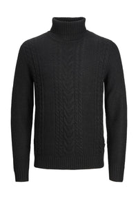 Jack & Jones Craig mit Rollkragen und Zopfmuster