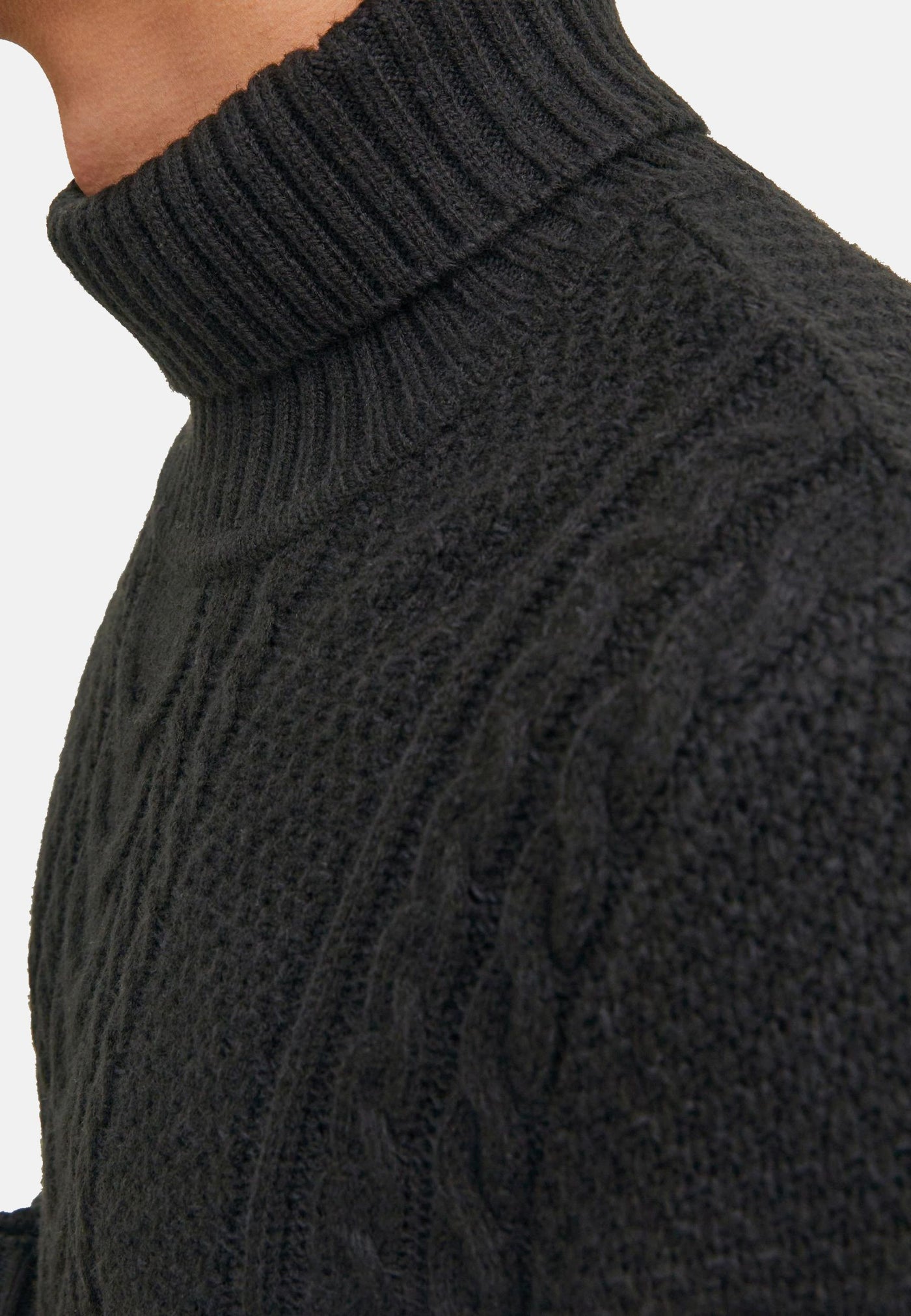 Jack & Jones Craig mit Rollkragen und Zopfmuster