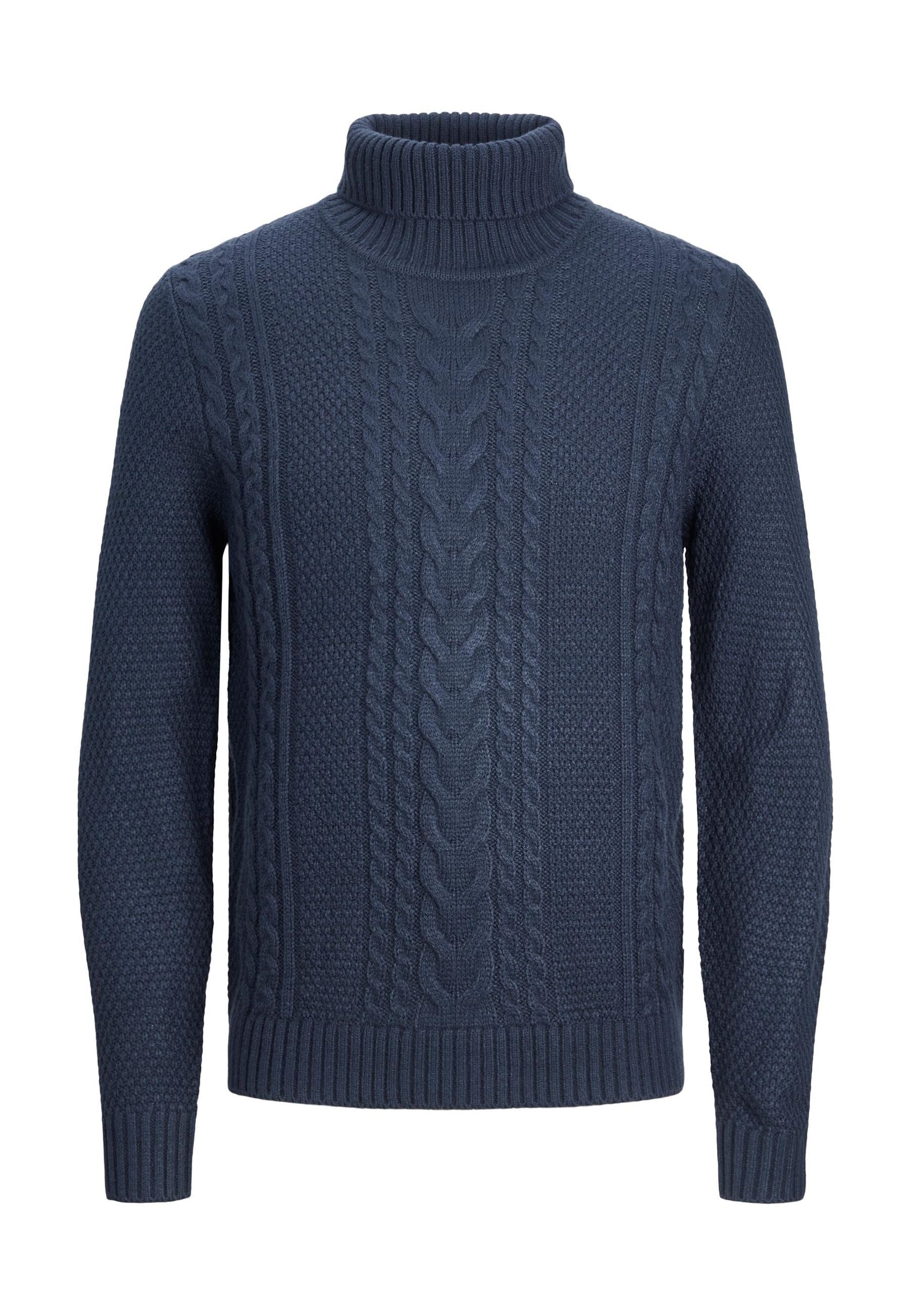 Jack & Jones Craig mit Rollkragen und Zopfmuster