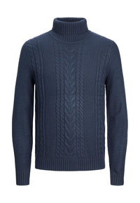 Jack & Jones Craig mit Rollkragen und Zopfmuster