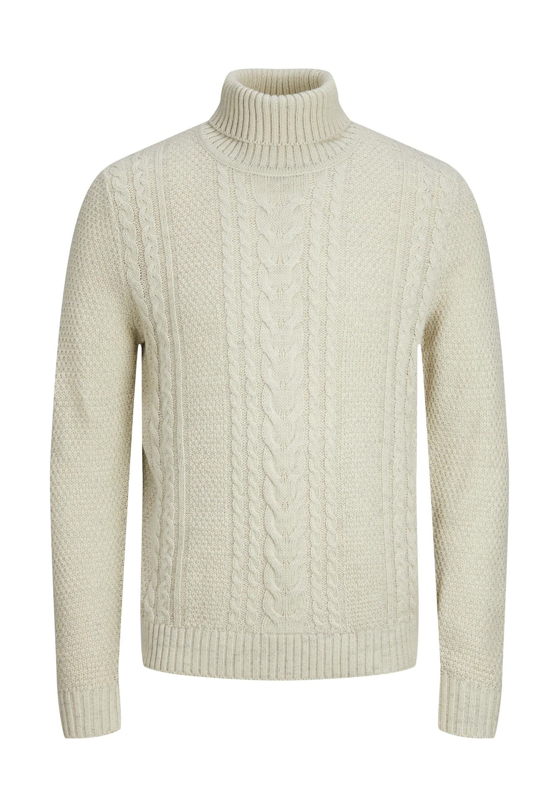 Jack & Jones Craig mit Rollkragen und Zopfmuster