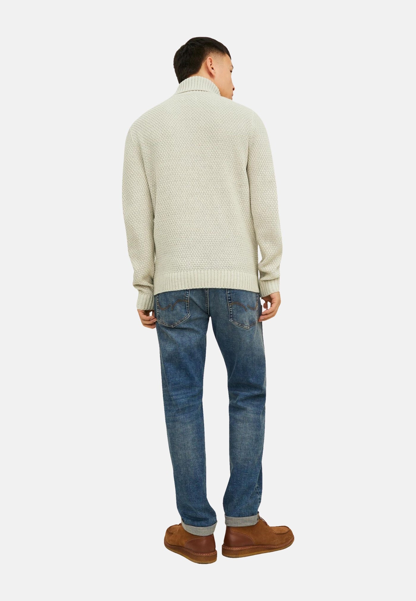 Jack & Jones Craig mit Rollkragen und Zopfmuster
