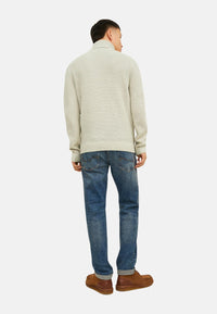 Jack & Jones Craig mit Rollkragen und Zopfmuster
