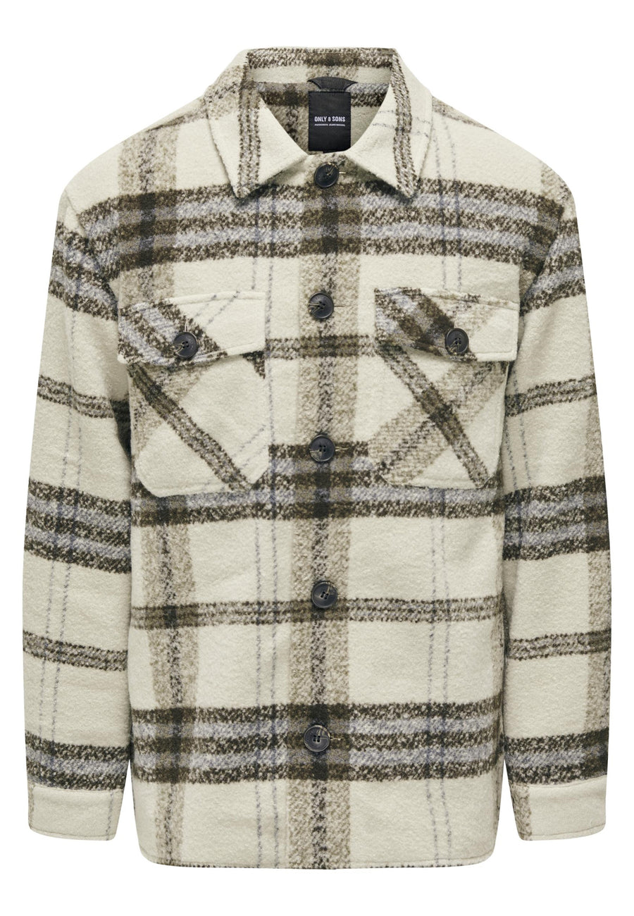 Only & Sons CANE Hemdjacke mit Knopfleiste und Brusttaschen