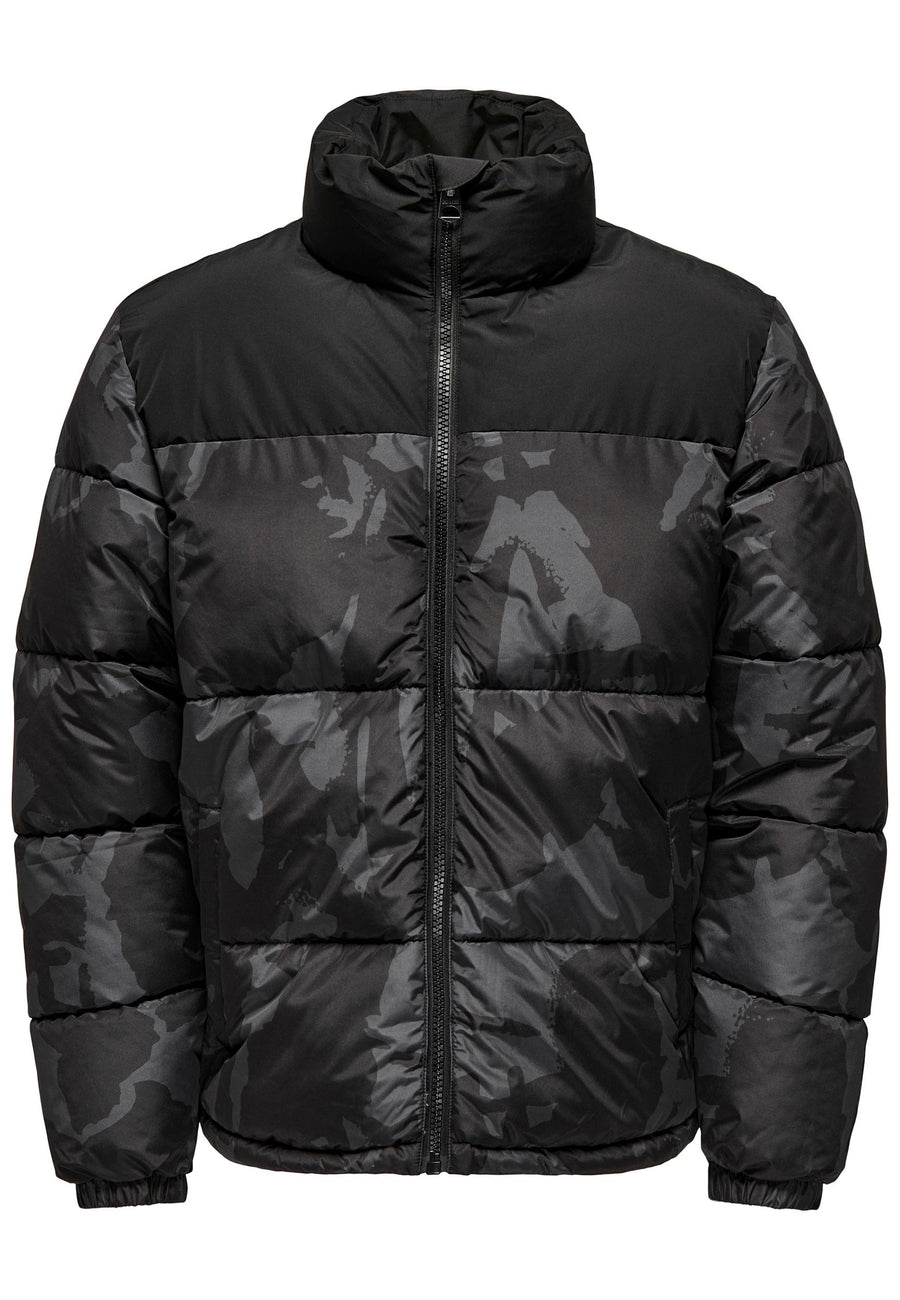 Only & Sons MELVIN Steppjacke mit Stehkragen und Reißverschluss