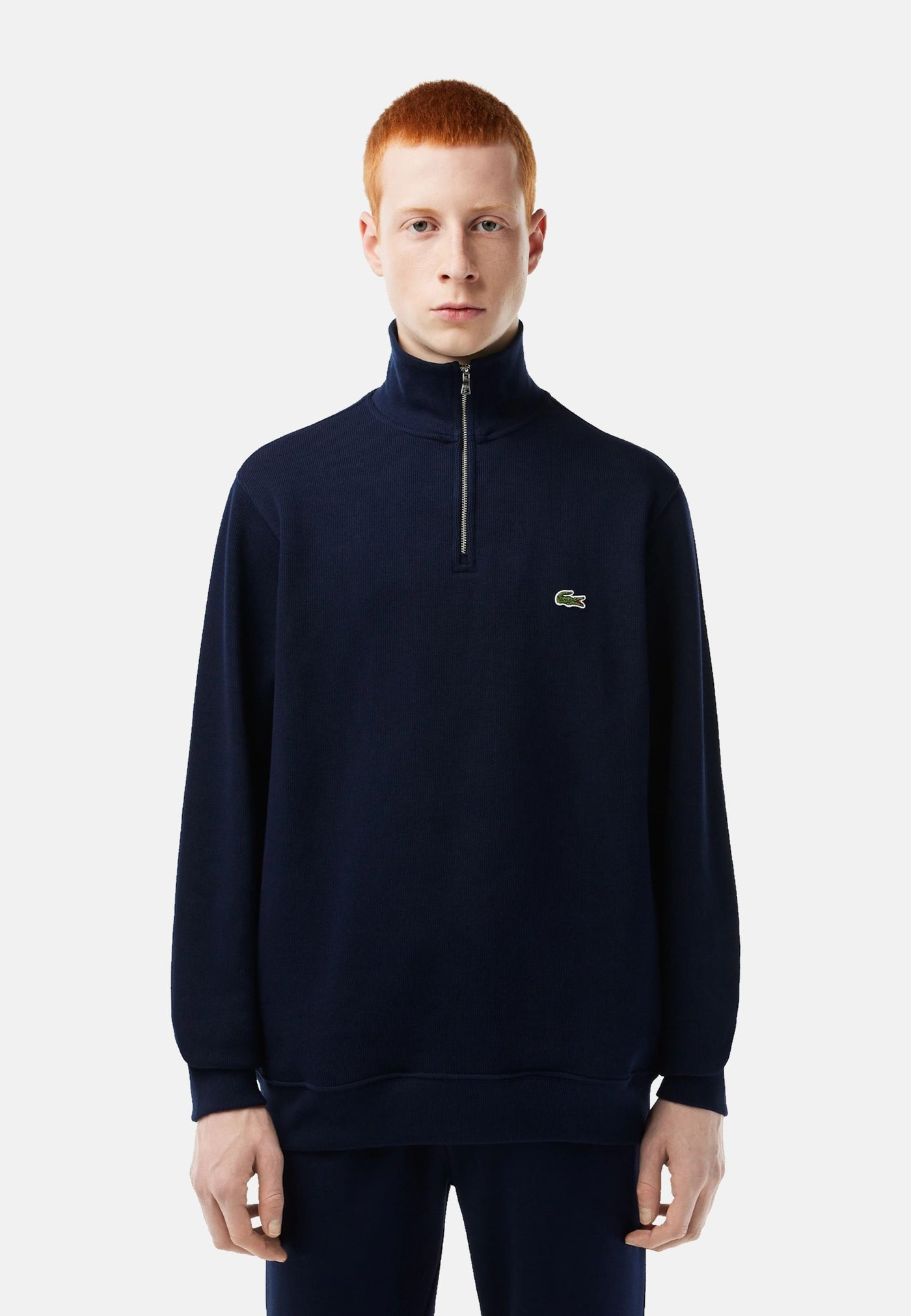 Lacoste Sweatshirt mit Stehkragen und Reißverschluss