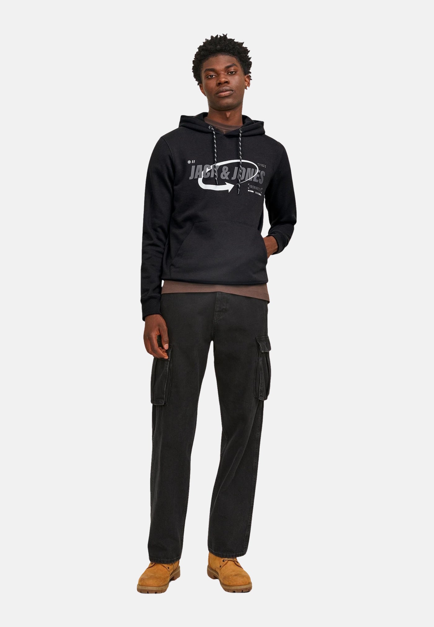 Jack & Jones Black Kapuzensweatshirt