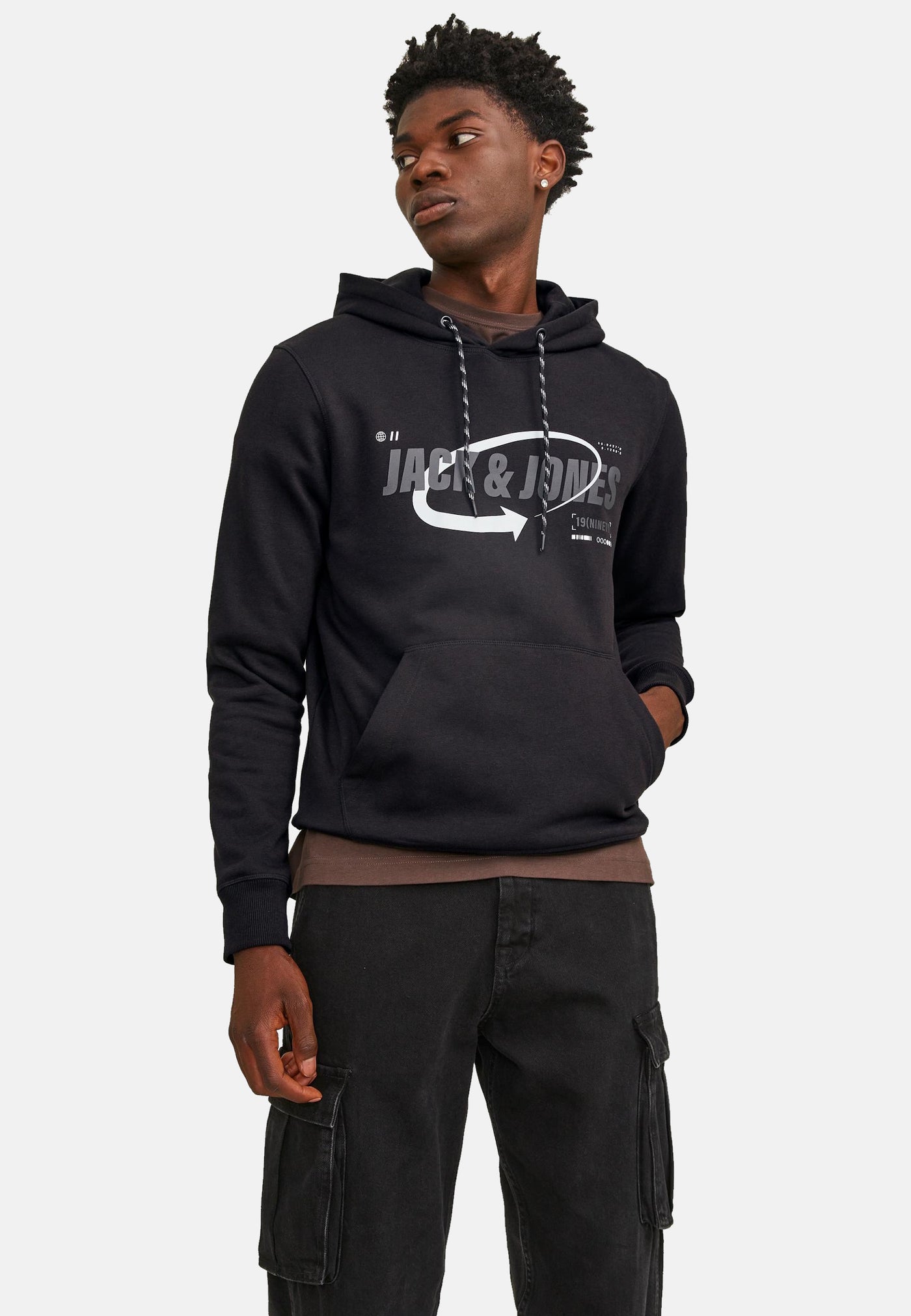 Jack & Jones Black Kapuzensweatshirt