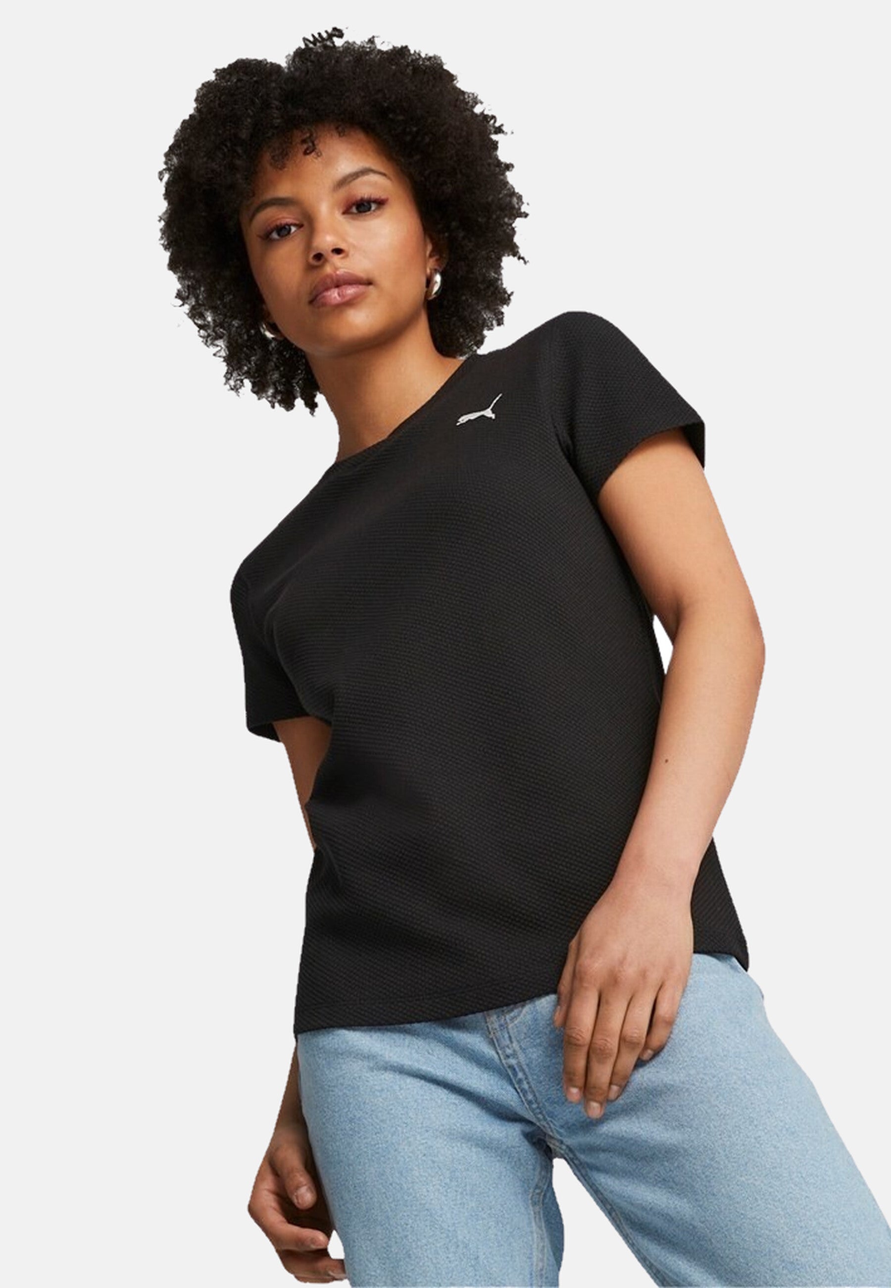 Puma HER Structured Tee mit Rundhalsausschnitt