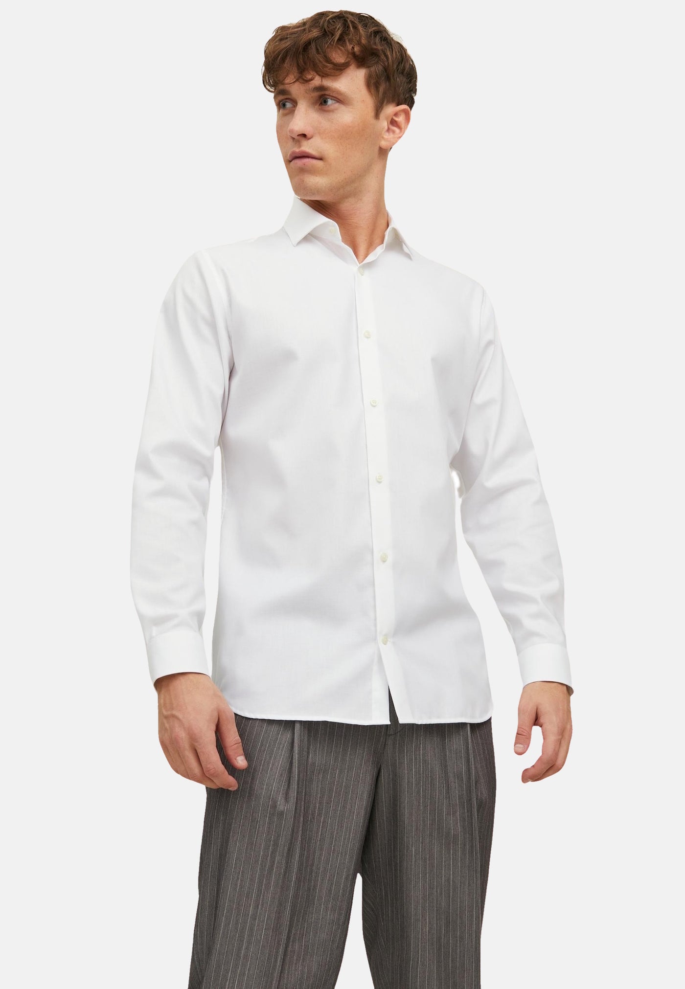 Jack & Jones PARKER Slimfit Langarmhemd mit Kent-Kragen