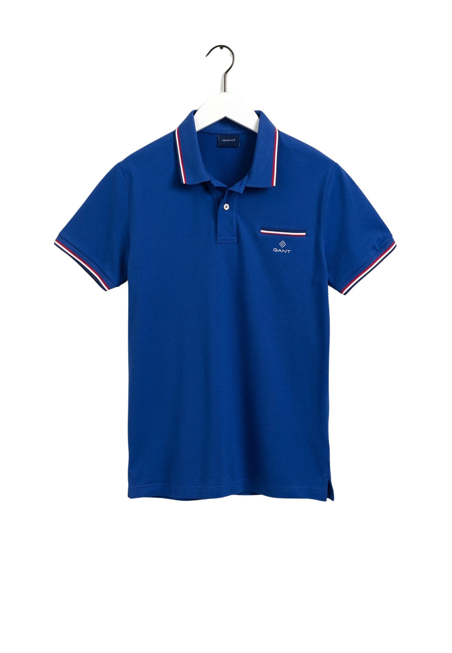 Gant Piqué Rugger Poloshirt mit Kontraststreifen