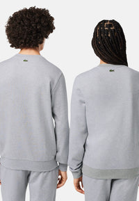 Lacoste Pullover mit Rippbündchen und Logo