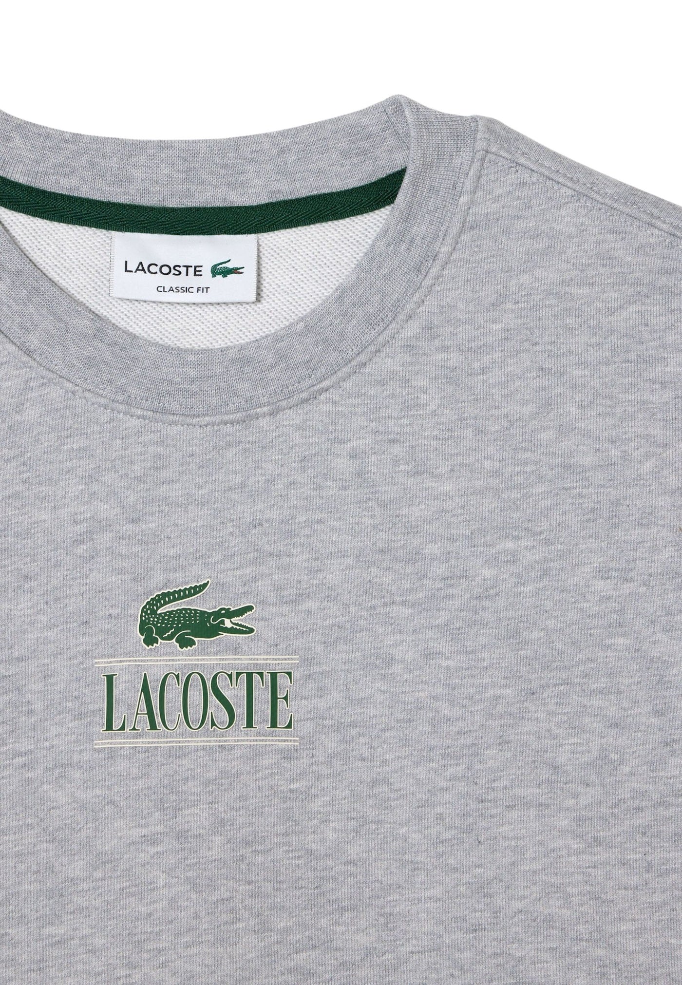 Lacoste Pullover mit Rippbündchen und Logo