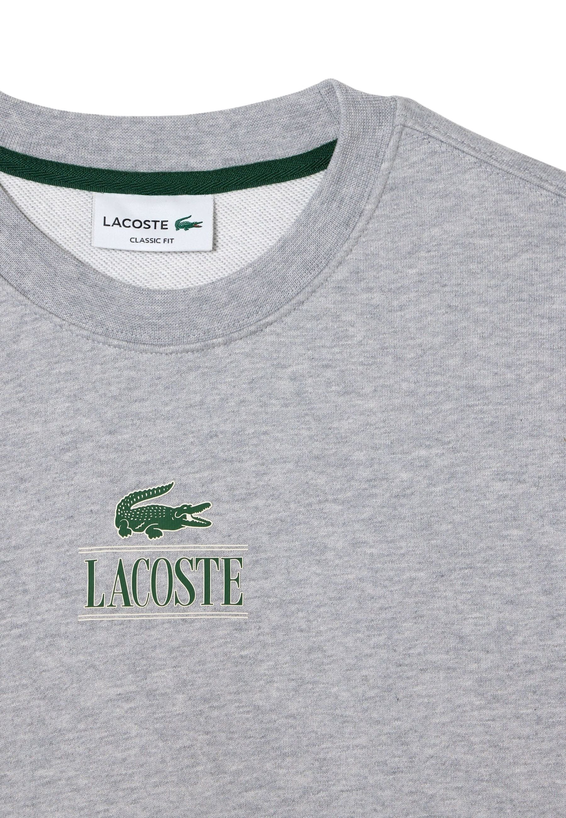 Lacoste Pullover mit Rippbündchen und Logo