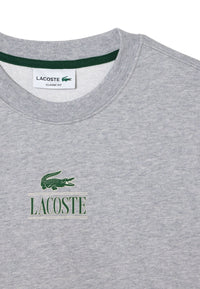 Lacoste Pullover mit Rippbündchen und Logo
