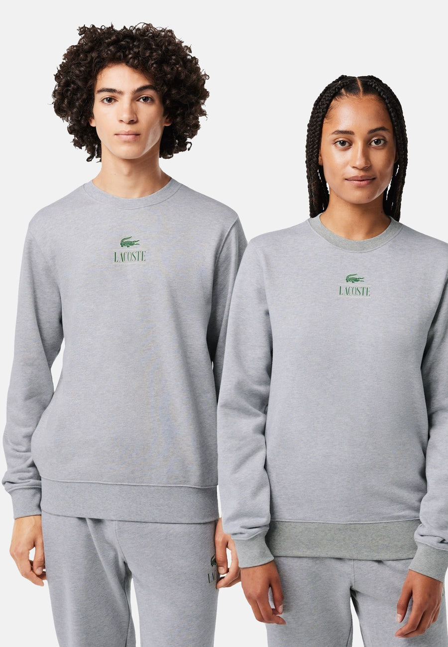 Lacoste Pullover mit Rippbündchen und Logo