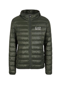 EA7 Emporio Armani Core Identity Steppjacke mit Kapuzenkragen