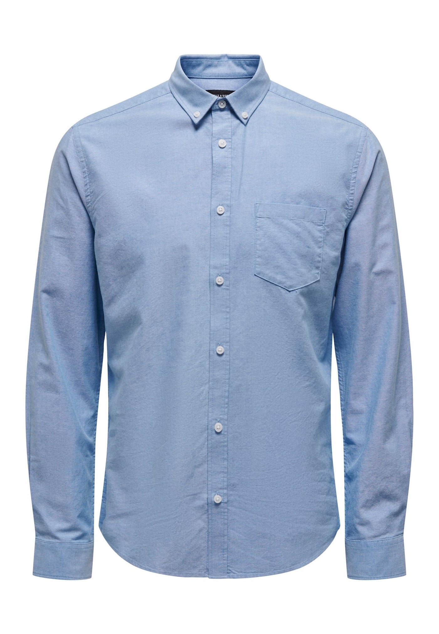 Only & Sons Salvaro Langarmhemd mit Brusttasche, Slim Fit