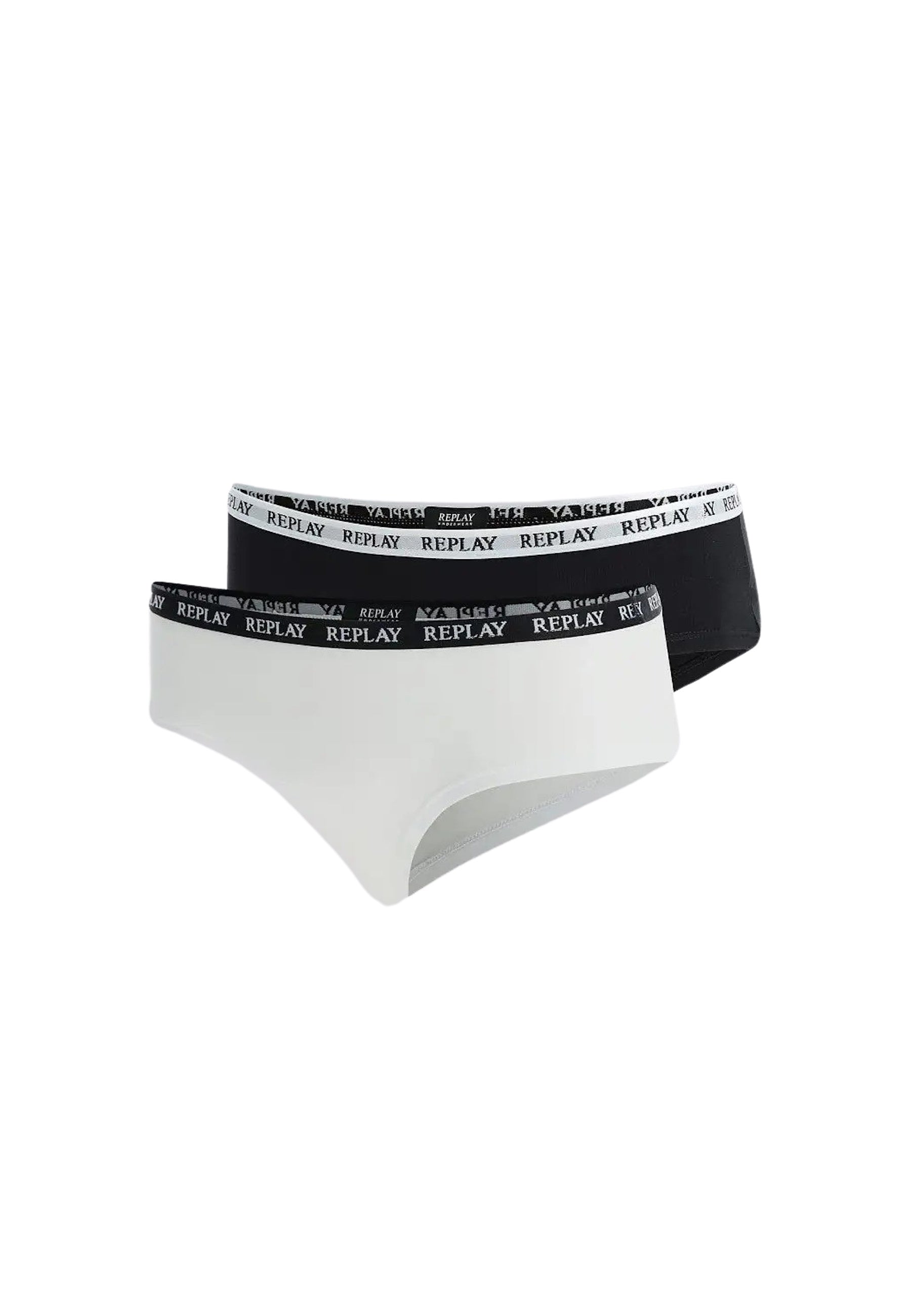 Replay Damen-Slip mit Logo-Bund 2er Pack
