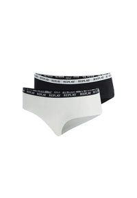 Replay Damen-Slip mit Logo-Bund 2er Pack