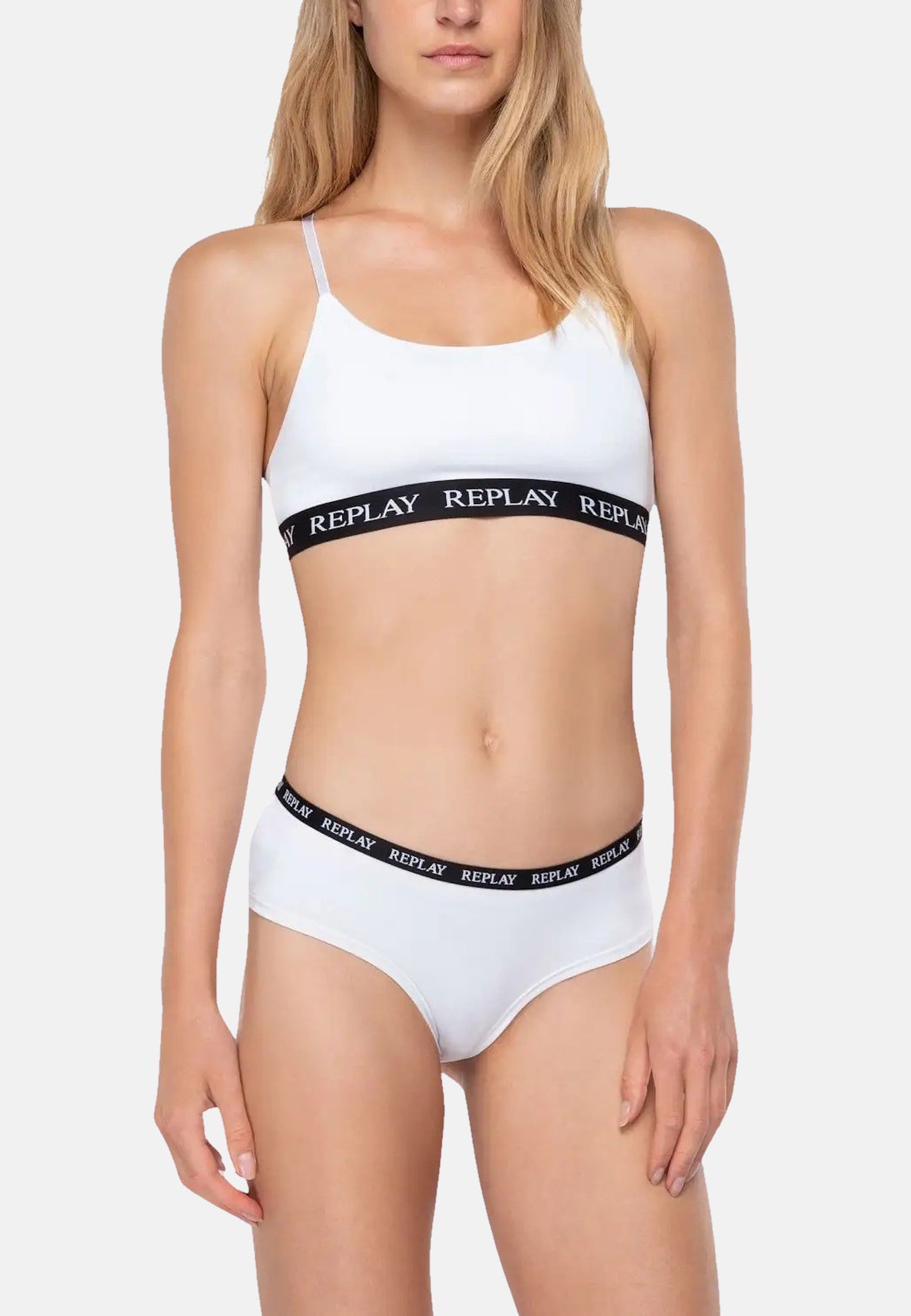 Replay Damen-Slip mit Logo-Bund 2er Pack