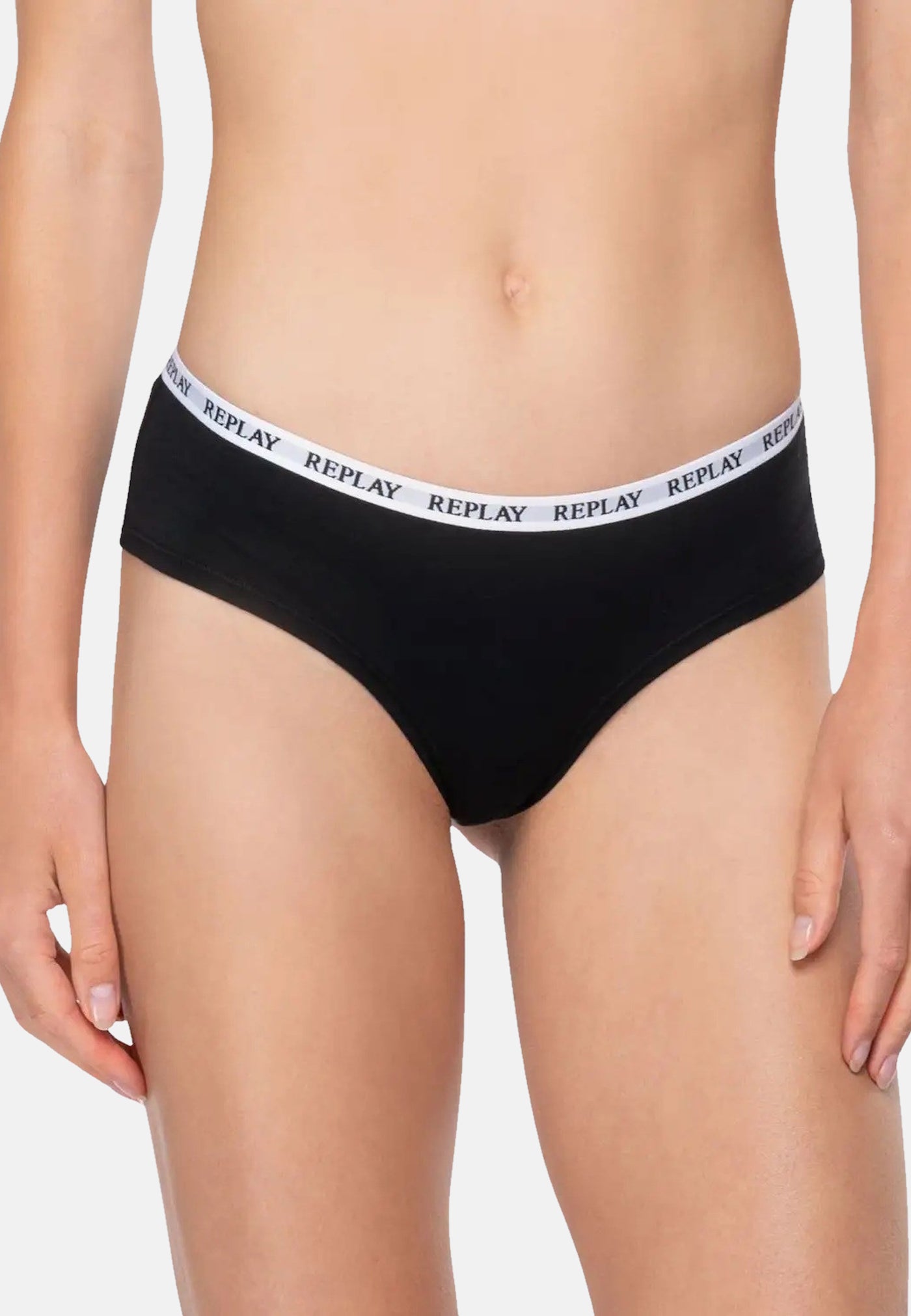 Replay Damen-Slip mit Logo-Bund 2er Pack