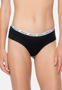 Replay Damen-Slip mit Logo-Bund 2er Pack