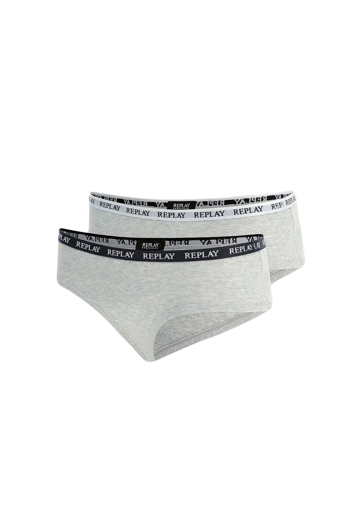 Replay Damen-Slip mit Logo-Bund 2er Pack