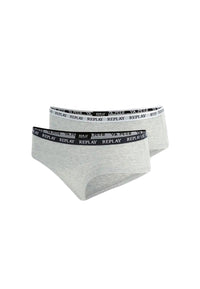 Replay Damen-Slip mit Logo-Bund 2er Pack
