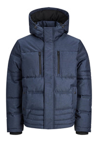 Jack & Jones YOG Steppjacke mit Kapuze und Reißverschluss