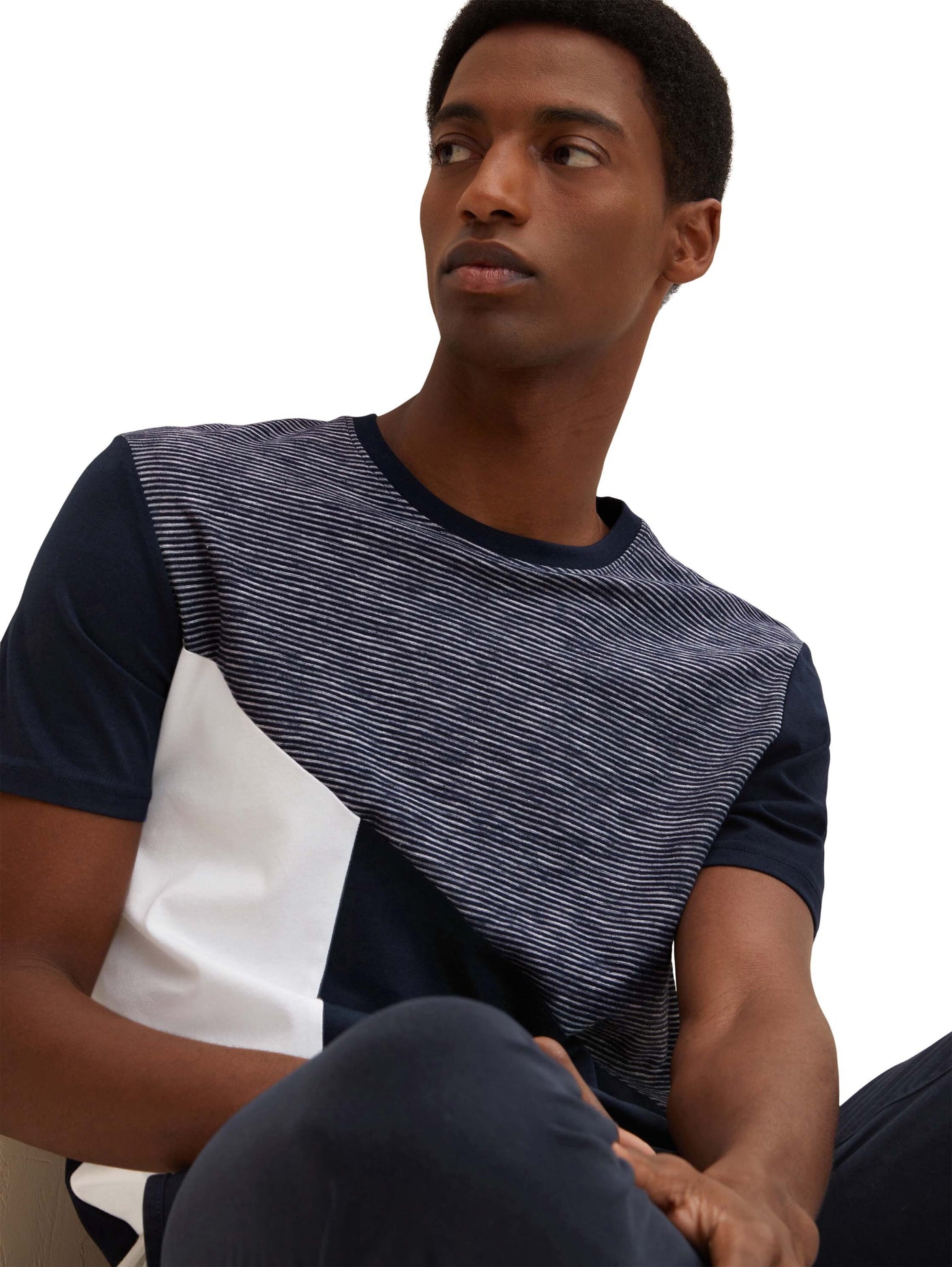 Tom Tailor T-Shirt mit Rundhalsausschnitt und Streifenmuster