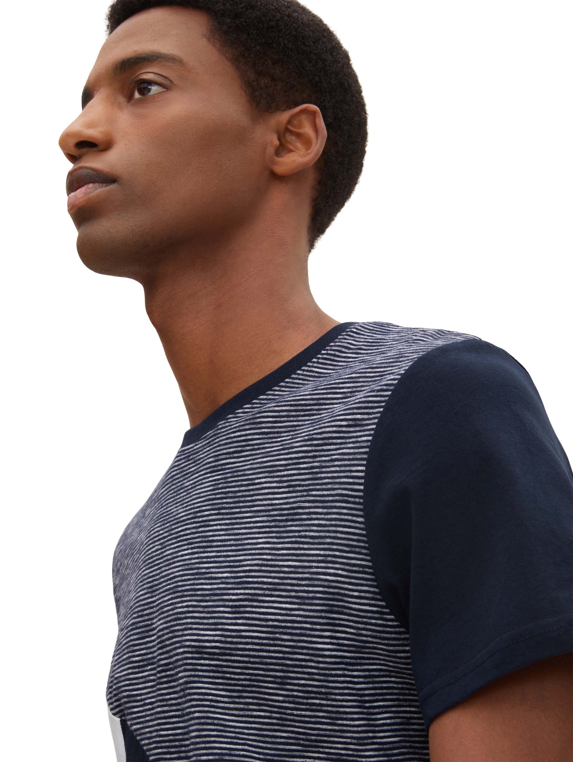Tom Tailor T-Shirt mit Rundhalsausschnitt und Streifenmuster
