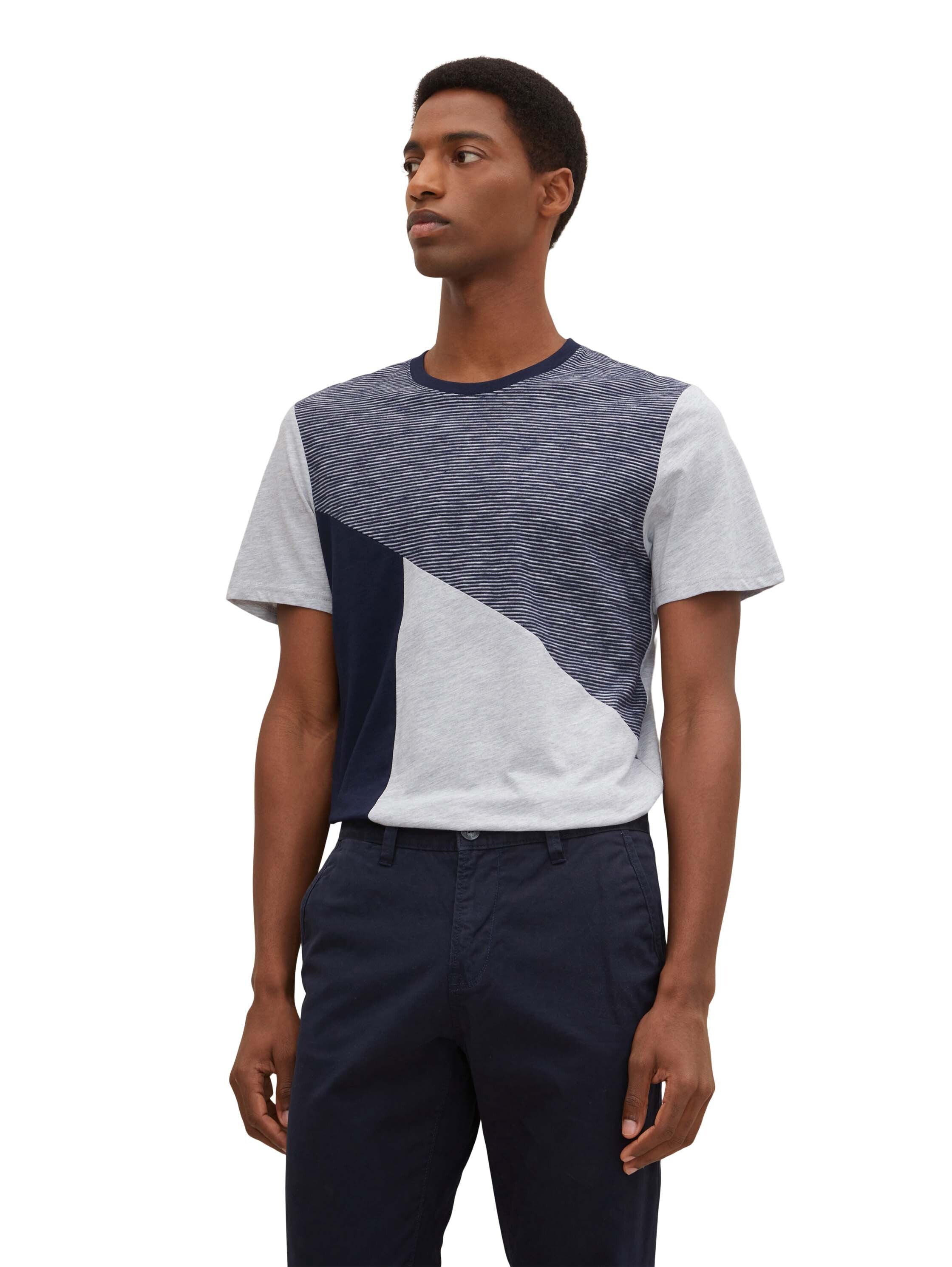 Tom Tailor T-Shirt mit Rundhalsausschnitt und Streifenmuster