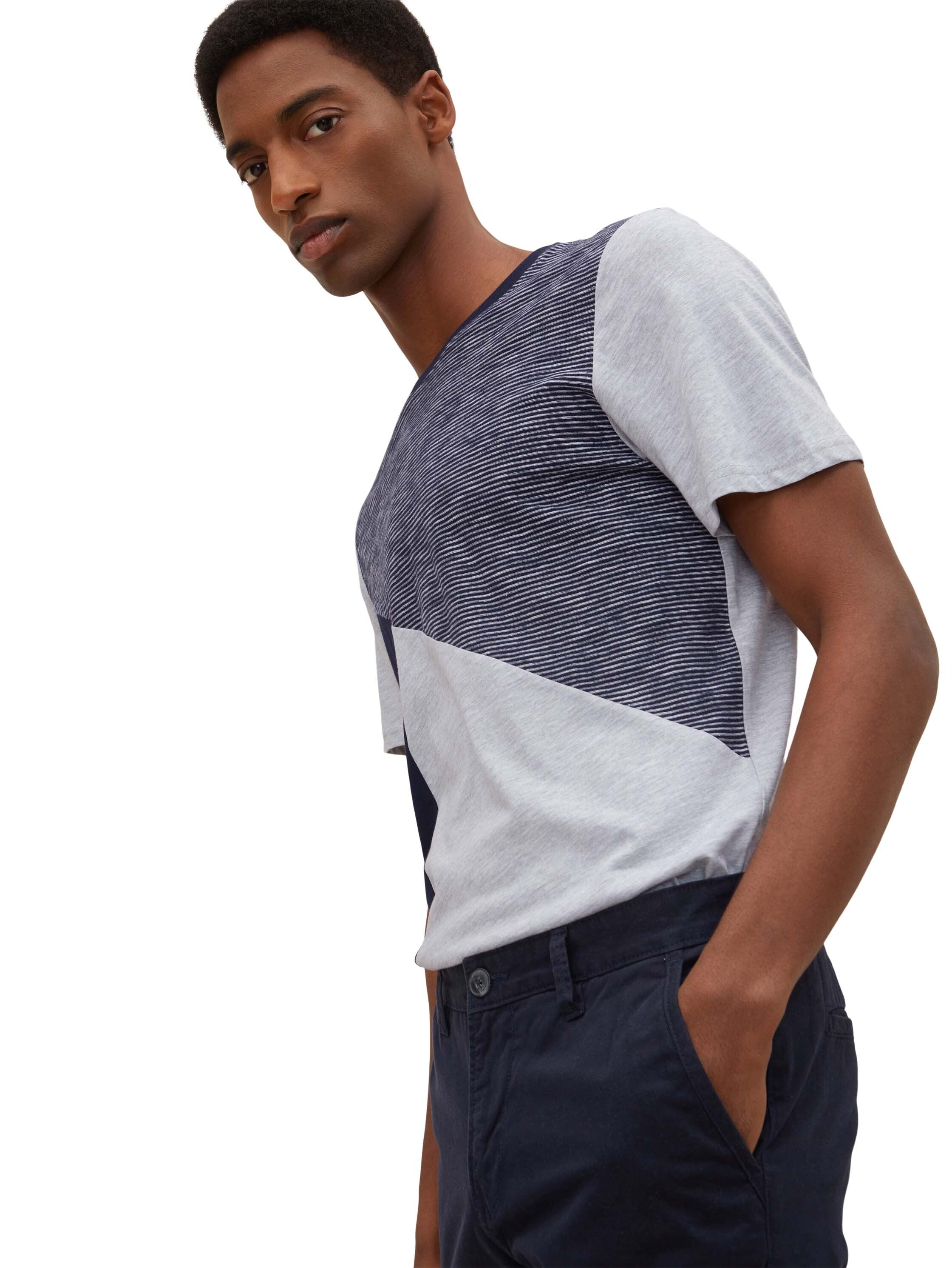 Tom Tailor T-Shirt mit Rundhalsausschnitt und Streifenmuster